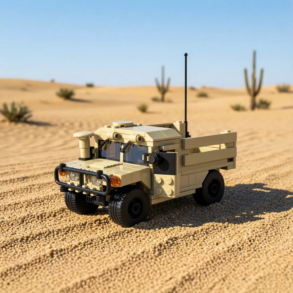 

Hummer Series Building Blocks US Military M1114 Hummer Model M1025 Off Road Armored Vehicle M998 Children's Assembly Toy Gifts