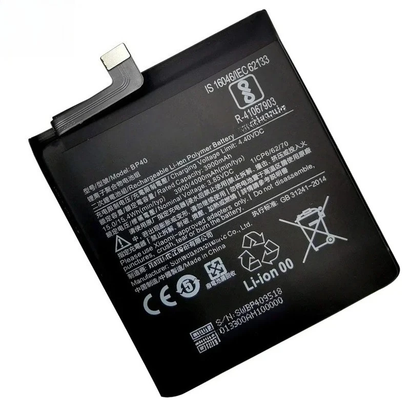 High-Quality BP41 BP40 4000mAh Replacement Battery for Xiaomi Redmi K20 Pro Mi 9T Pro Mi9T for Redmi K20Pro Zero Cycles Battery