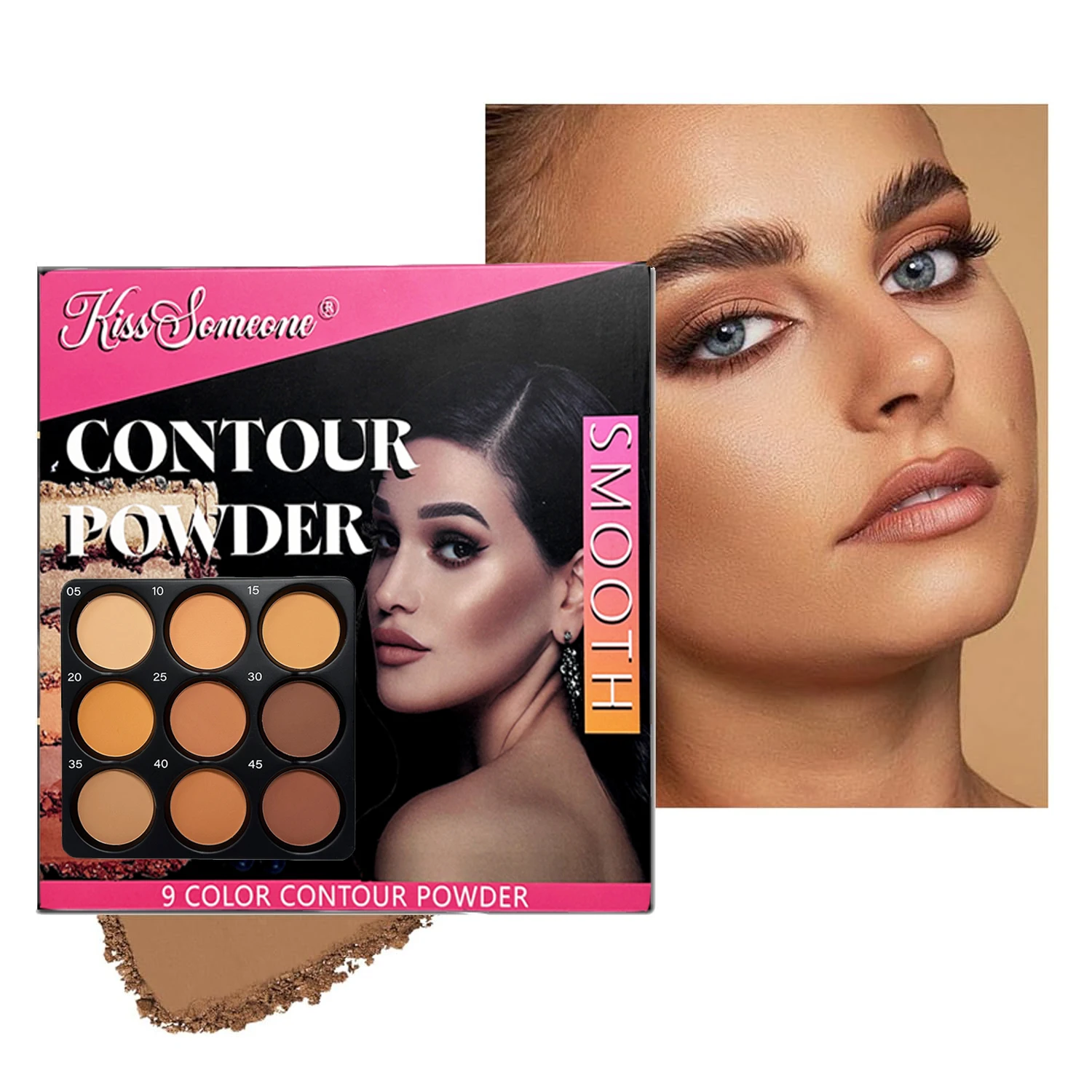 لوحة كونتور بودرة مكونة من 9 أ - مراجعة Beauty Makeup Palette وسعره