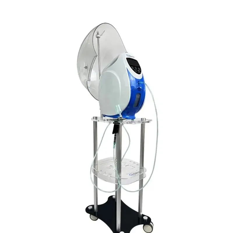 Newest Korea O2ToOxygen Dome Facial Therapy Anion Generato Skin Mouisture Acne Removal Oxygen Spray Jet Facial Mask Machine
