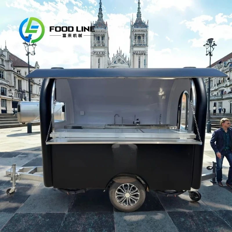 

Fully Equipped Cookies Mobile Kiosk Ice Cream Cart Dessert Coffee Shop Food Truck Trailer Customized
