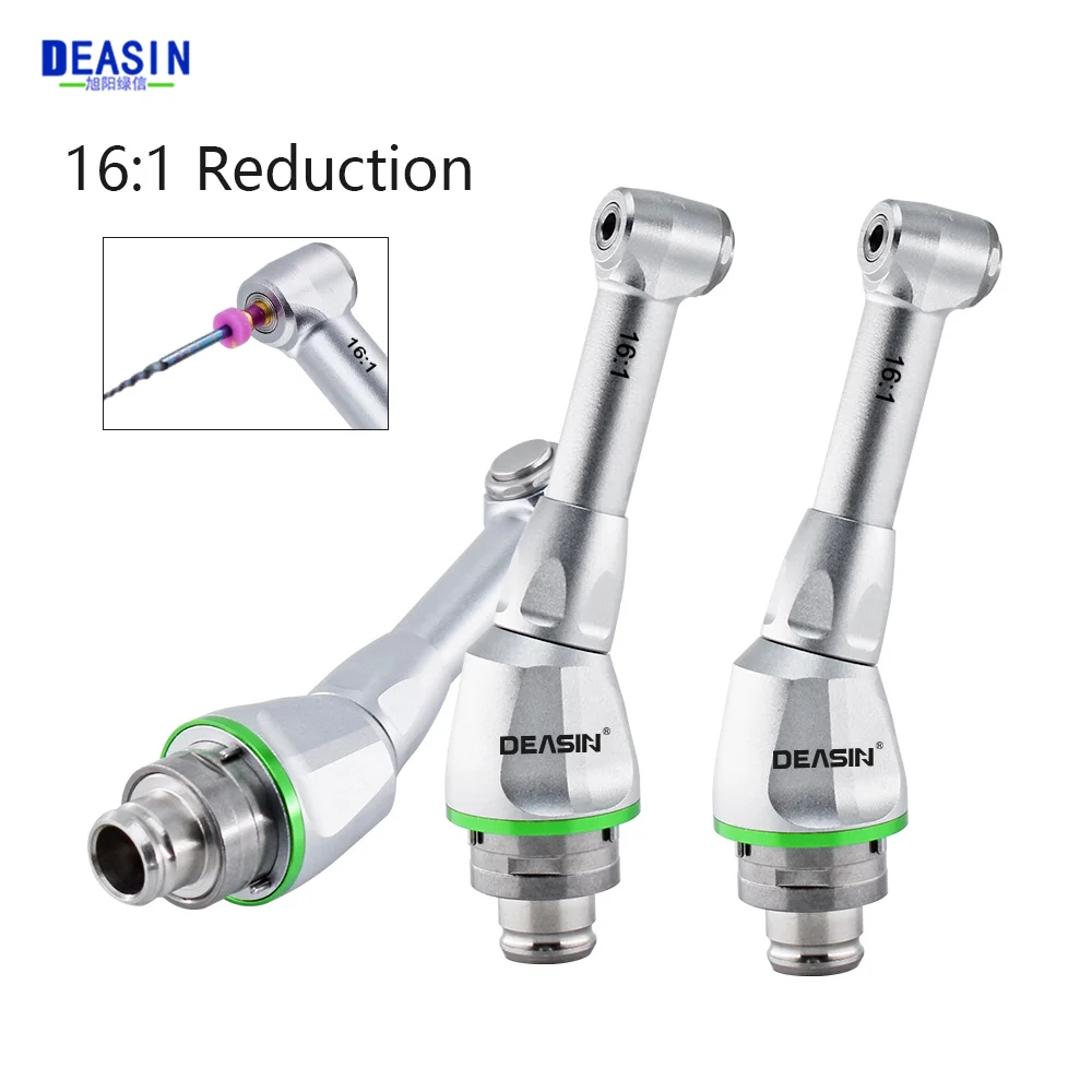 

Dental 16:1 Reduction Contra Angle Head Handpiece Head Push Button Chuck For Endodontic Treatment