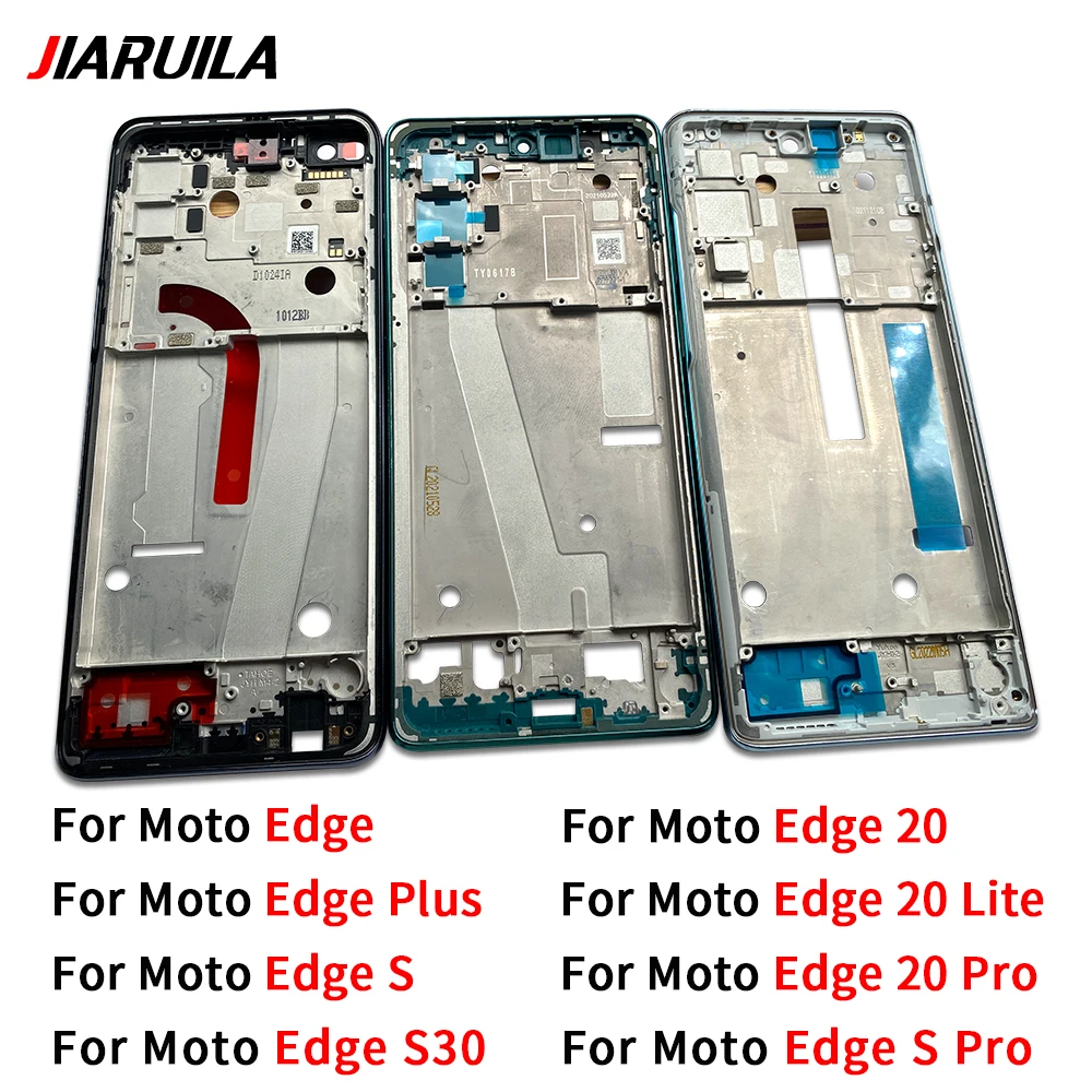 NEW Middle Frame Housing LCD Front For Moto Edge 20 Lite Pro S S30 Front Housing LCD Frame Shell Screen Bezel Holder Replacement