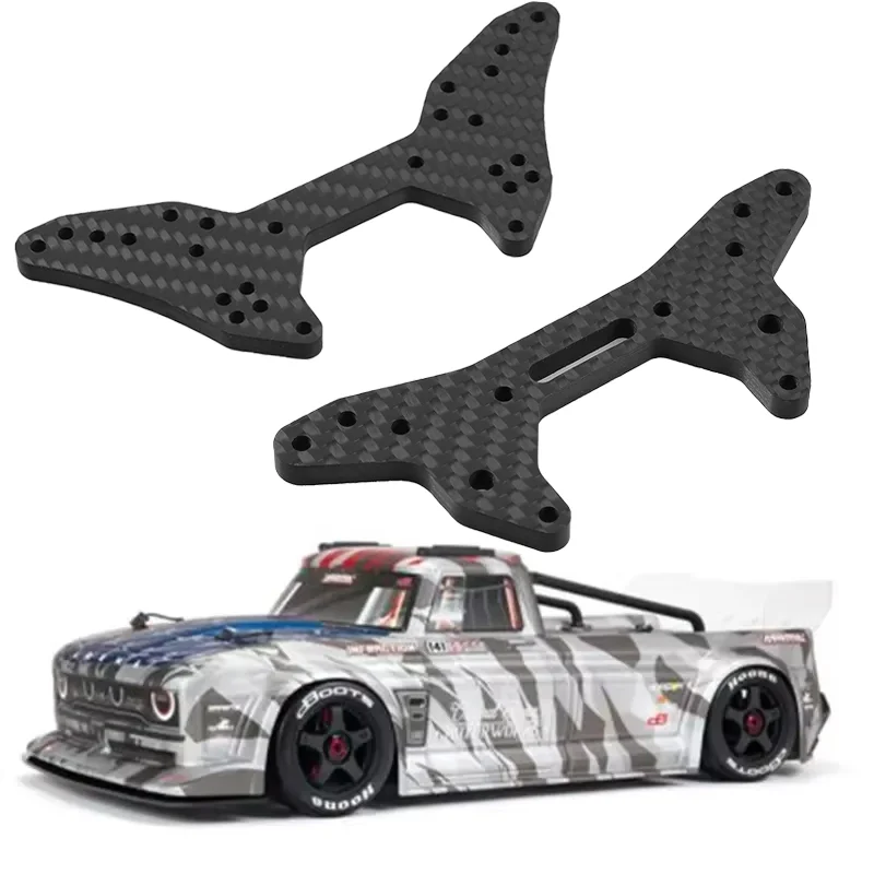 For 1/7 ARRMA FELONY INFRACTION 6S BLX LIMITLESS ALL-ROAD V2 Carbon Fiber Front & Rear Shock Tower RC Car Truck Parts #ARA320512
