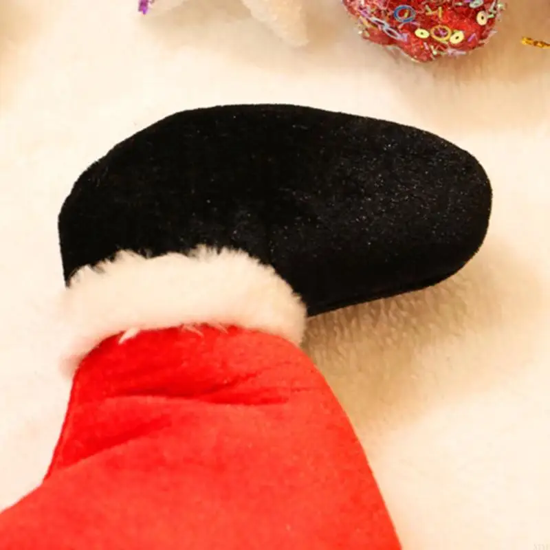 N7YF قبعة عيد الميلاد الطويلة سانتا كلوز قبعة عيد الميلاد هدايا الزفاف قبعات زخرفة الديكورات