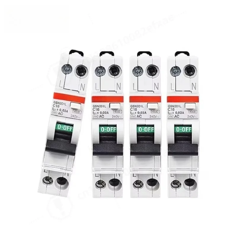 Residual current protection circuit breaker GSN201L 1P+N 6A 10A 16A 20A 25A type C AC electronic