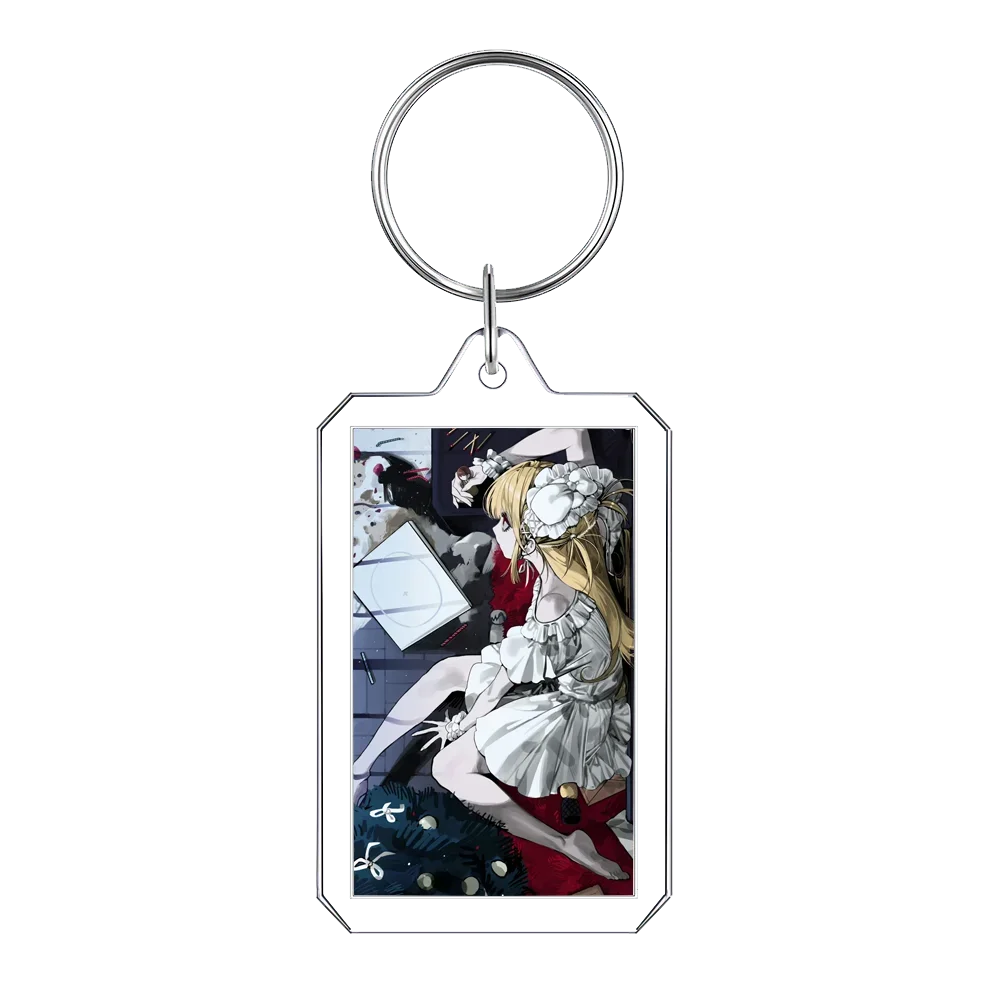 Death Note Keychain Anime Cartoon Yagami Light Acrylic Pendant Backpack Accessories Creative Student Decorate Photo Frames Gift