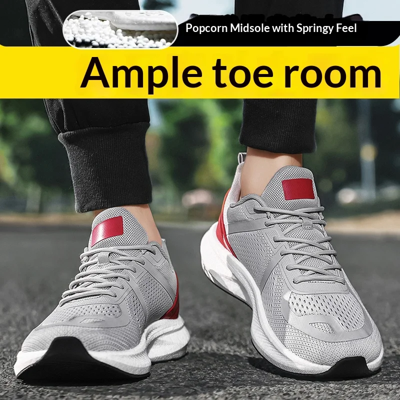 

Новая модель спортивной обуви с сетчатым верхом и широкой подошвой для широкой стопы, повседневные кроссовки для широкой стопы, кроссовки для бега, мужские кроссовки 4E с широким носком.
