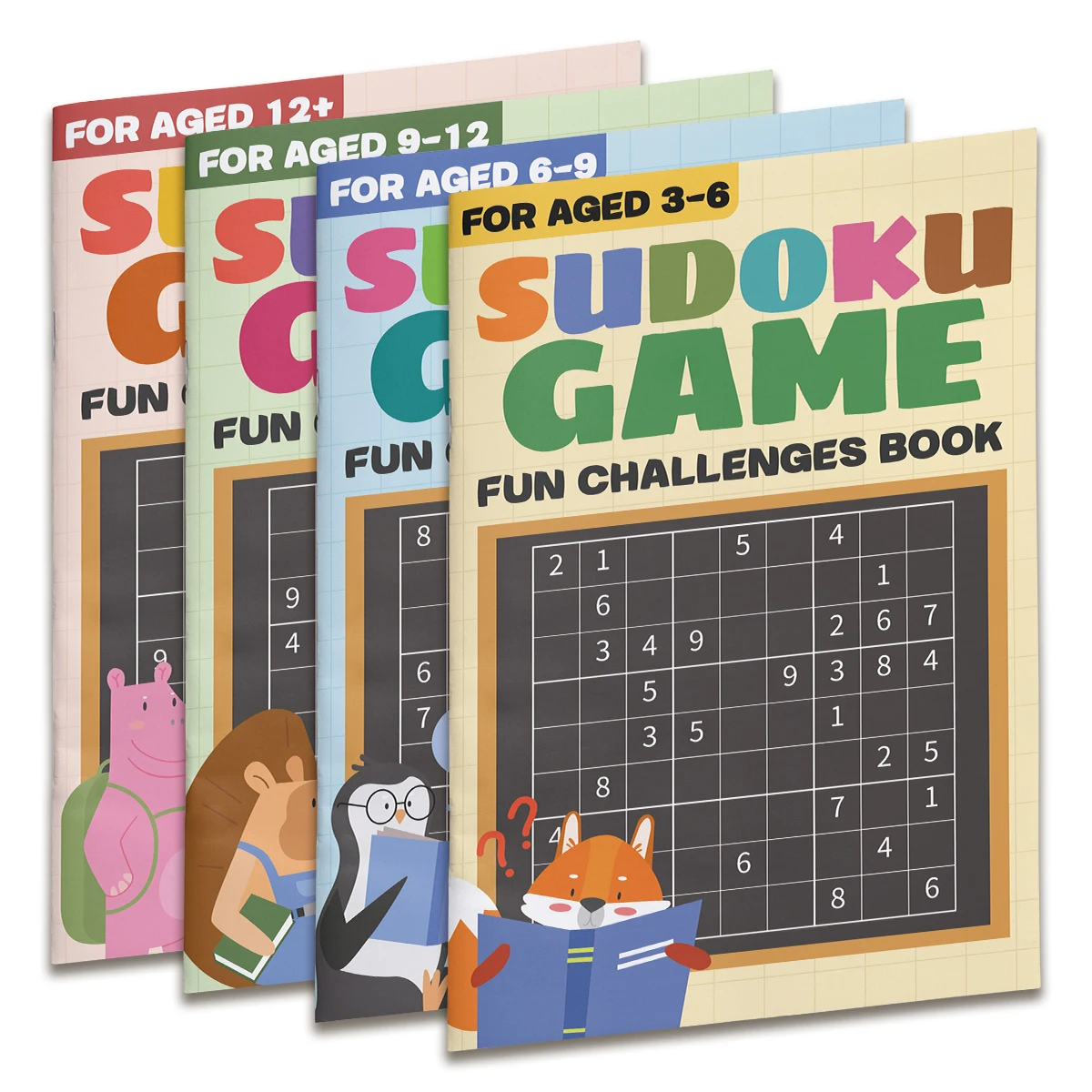 Fun Sudoku activity book, number reasoning and logic training, brain games workbook, boost focus and thinking skills