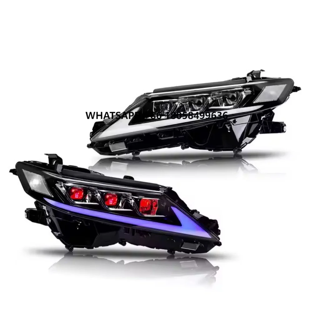 

Auto-y Blue Animation Start-up Headlamp for Toyta Camry 2018-24 LE SE XSE TRD Sedan Devil Eye LED Headlights for Toyota Camry