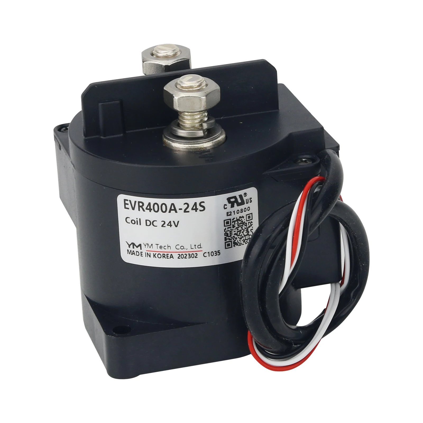 

Teseek 4-Wire New Energy Resources EVR400A-24S Coil 24VDC 320V/400A Electromagnetic Relay DC Relay Contactor