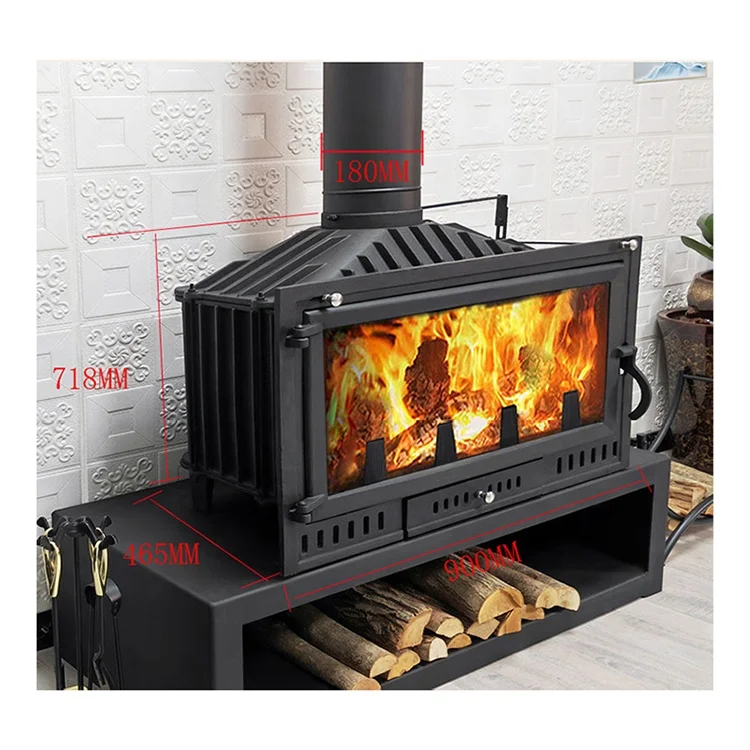 Low cost iron steel stove insert wood burning fireplace parts for keep warm