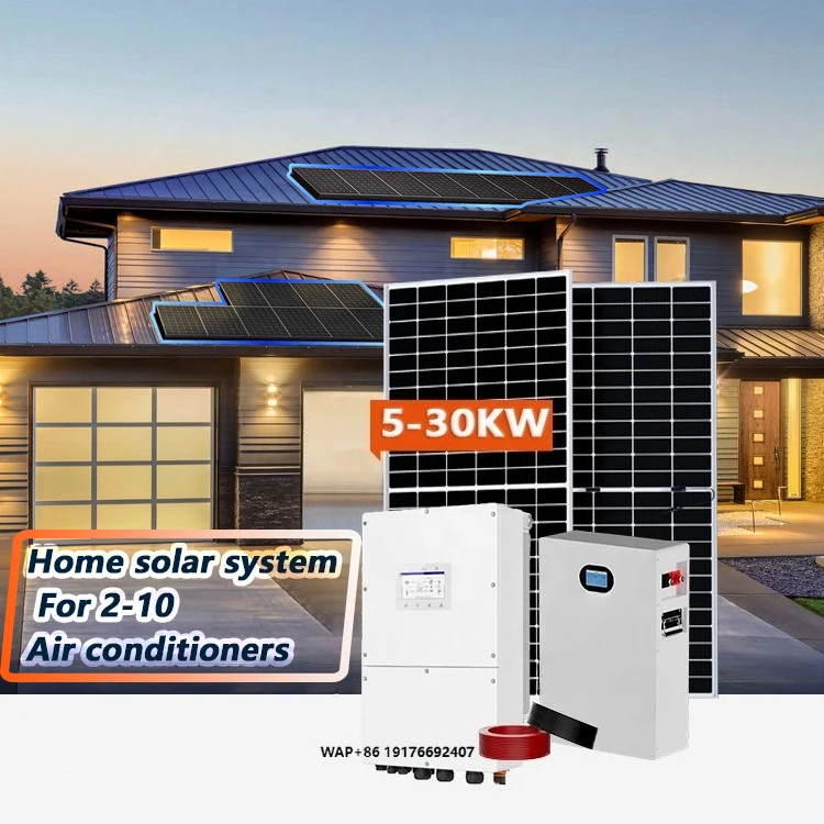 Hybrid 30kw Residential Solar PV Off-Grid 10kw Solar System  Panneau Solaire 3kw Kit Sollar Panel System End Inverter