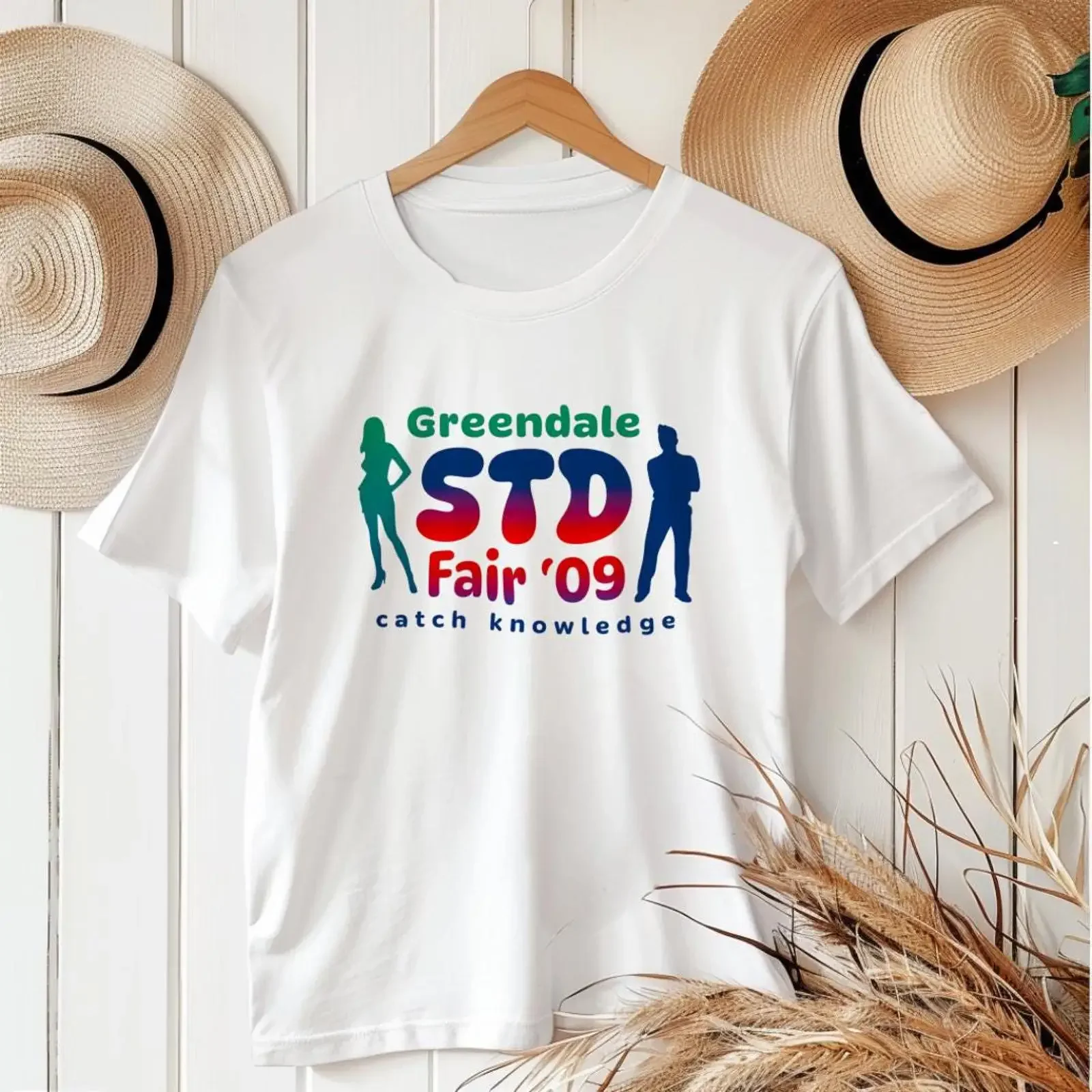 T-shirt Greendale Community College, humoristique, culture pop, vintage, lavé, mode homme, vêtements de créateur doux, élégant et polyvalent