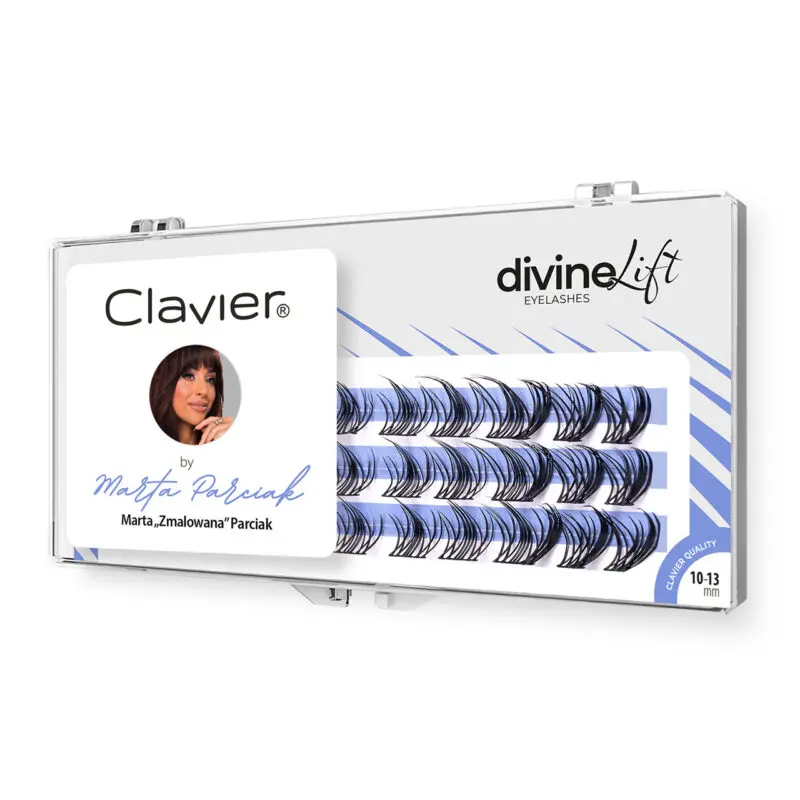 Claveir New Divine Lift Lashes Luxurious Volume False Lashes Radiant Makeup Look 10-13MM Mix Professional Eyelash