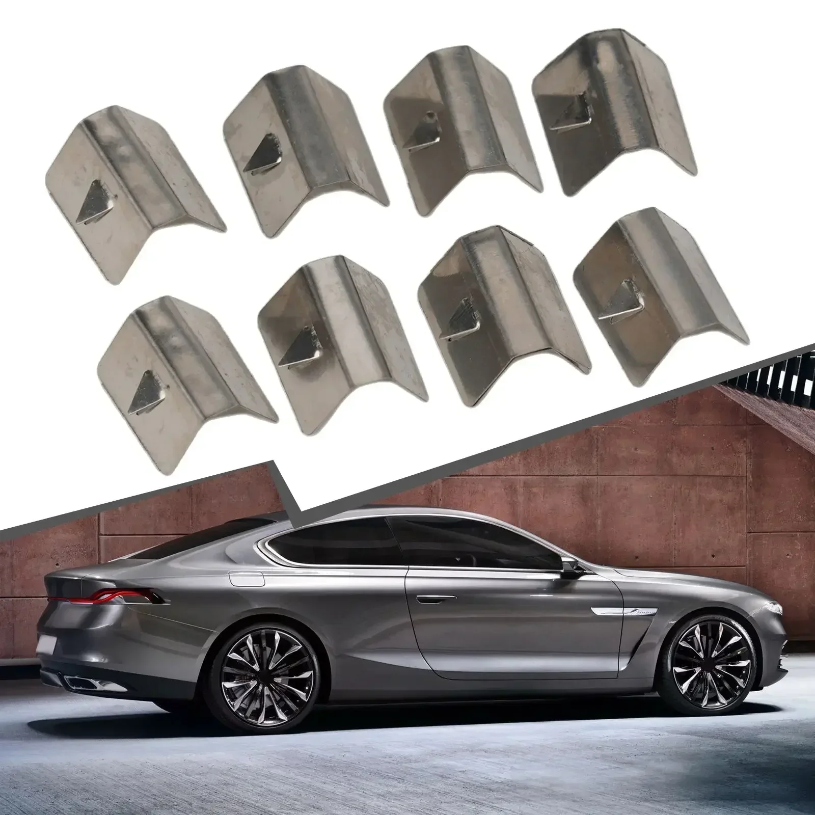 

8PCS / 12PCS Wind Rain Deflector Channel Metal Retaining Clips For BMW Deflector Channel Metal Retaining Clips