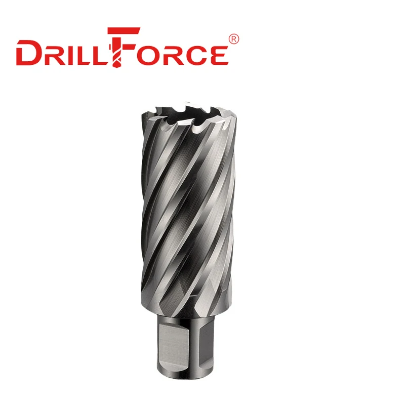 Drillforce 12-60mmx50mm HSS-E Annular Cutter Hole Saw Core Drill Bit For Magnetic Drill 3/4