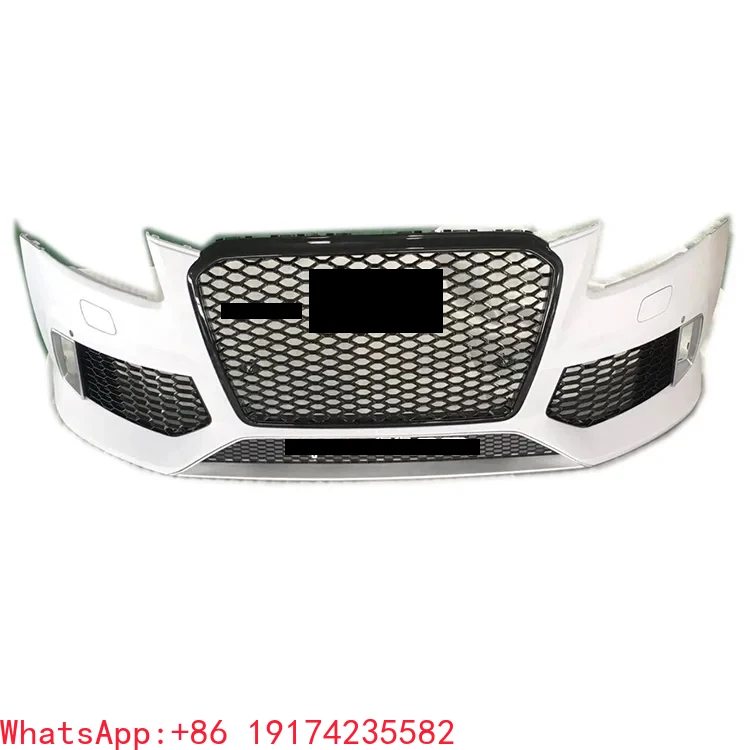 

For Car Front Bumper With Grille Fog Light Cover No ACC Hole For Q5 SQ5 2013-2017