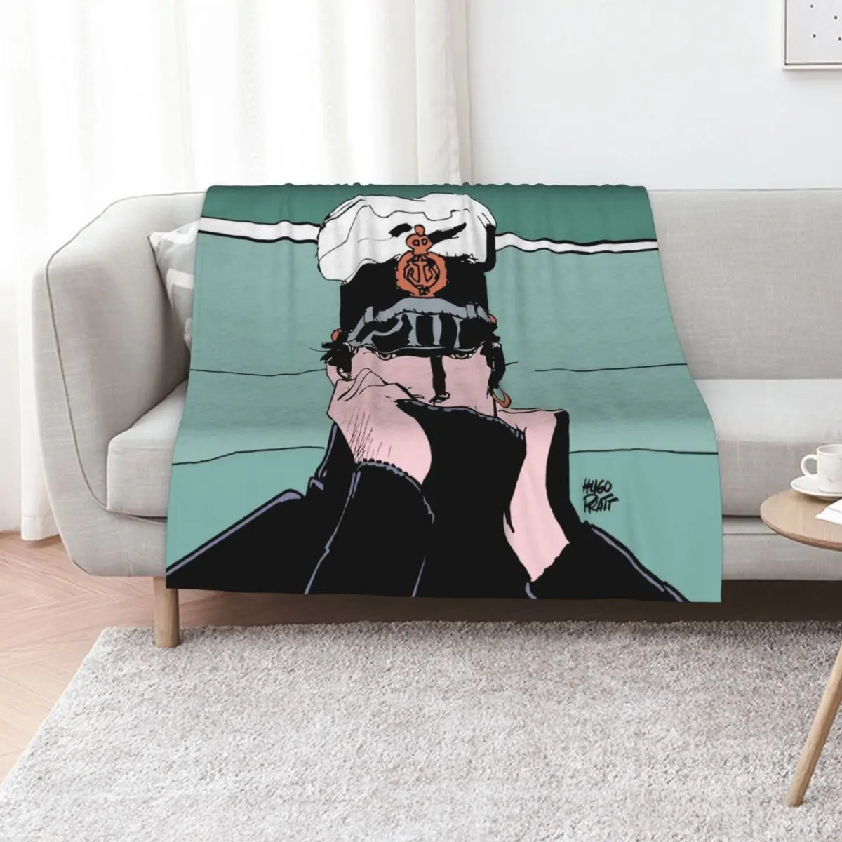 Corto Maltese in a sweater Throw Blanket Soft Sofa Quilt funny gift Beach Vintage Blankets For Sofas Blankets
