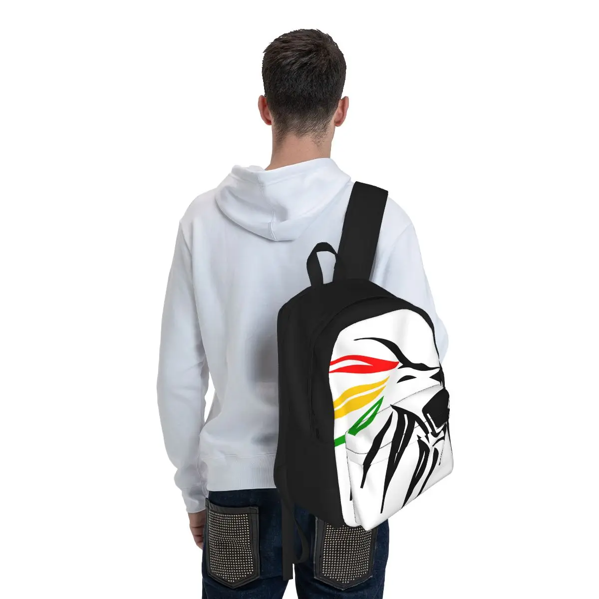 Sac à dos Rasta Lion Of Judah pour femmes, imprimé 3D, sac d'école pour enfants, sac à dos de voyage étanche pour garçons et filles