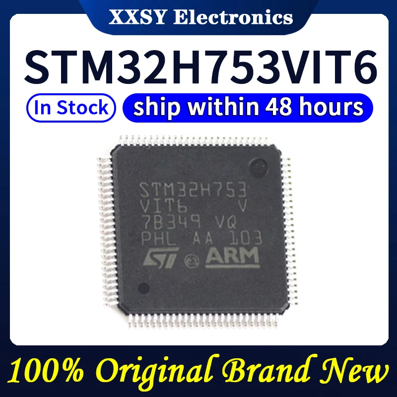 Alta qualidade original novo STM32H753VIT6 STM32H753ZIT6 STM32H753IIT6 STM32H753BIT6 STM32H753IIK6 STM32H753XIH6, 100% original