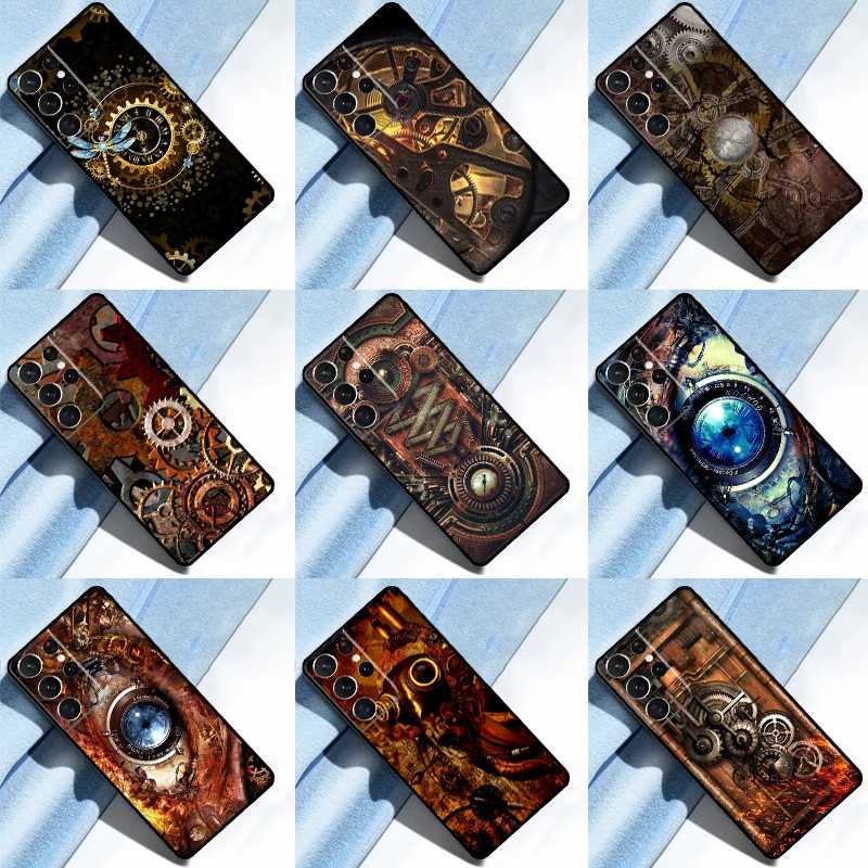 Steampunk Art Case For Samsung Galaxy S23 S22 Ultra S20 S21 FE S8 S9 S10 Plus Note 10 20 Ultra Cover Coque