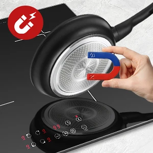 Induktionskochfeld, 4 Platten, integriertes Elektrokochfeld, 60 cm Booster, Touch-Steuerung, 6000 W, 9 Leistungsstufen, 1–99 Minuten, Timer, Kindersicherung – Detail 8