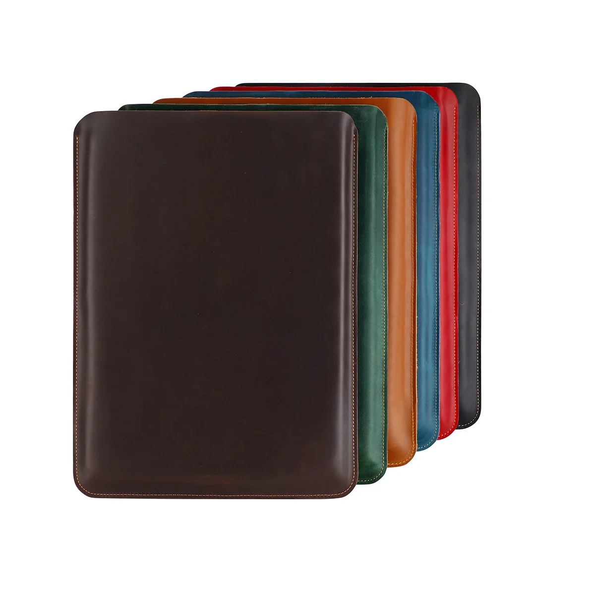 16 Inch Premium Genuine Leather Laptop Protective Case Crazy Horse Texture Soft Notebook Inner Carry Bag