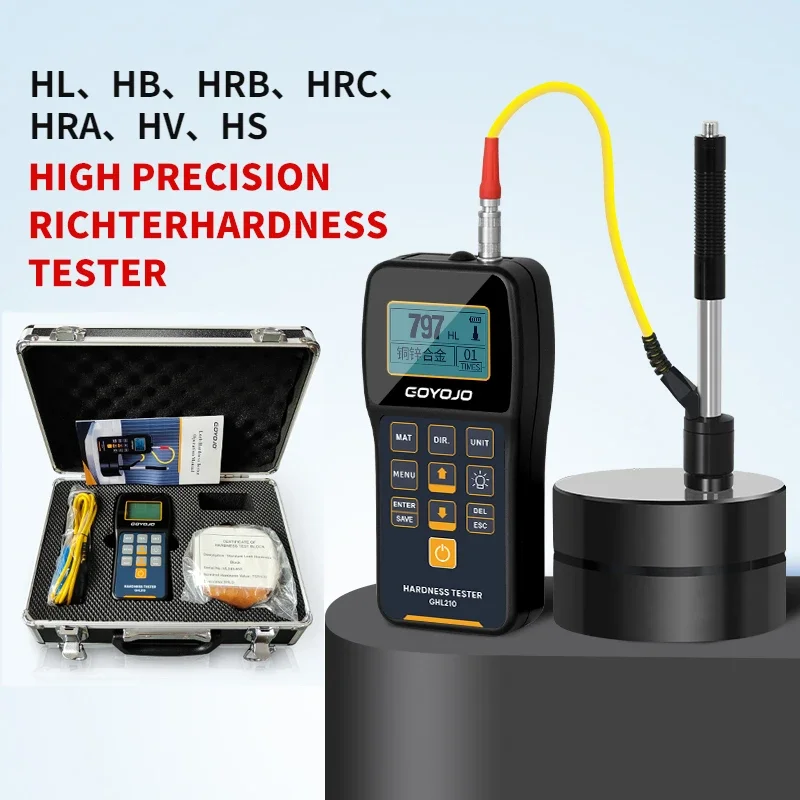 Leeb Hardness Tester HRC with Calibration Block 170-960HLD Rebound Meter Durometer Tools HL HB HRB HRA HV HS for Metal Steel