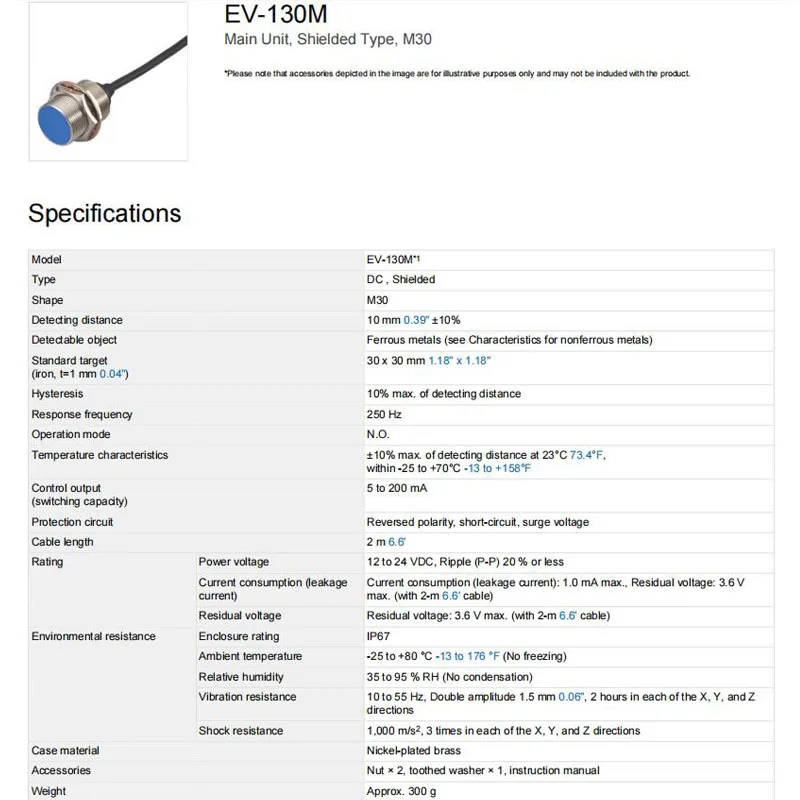 Brand New Genuine EV-130M KEYENCE independent proximity switch sensor, 100% original warehouse stock