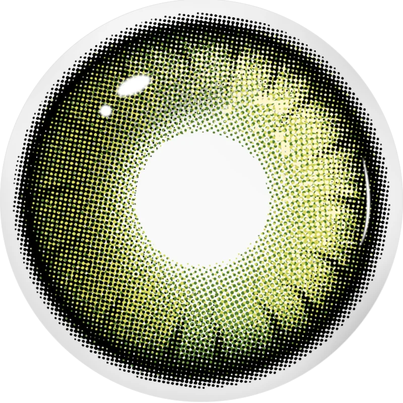 YIMEIghts-Lentilles de contact colorées pour les yeux, Lentilles vertes avec délinquants, Myopie bleue, Haute qualité, Mode, Connaissance chaude, 2psc