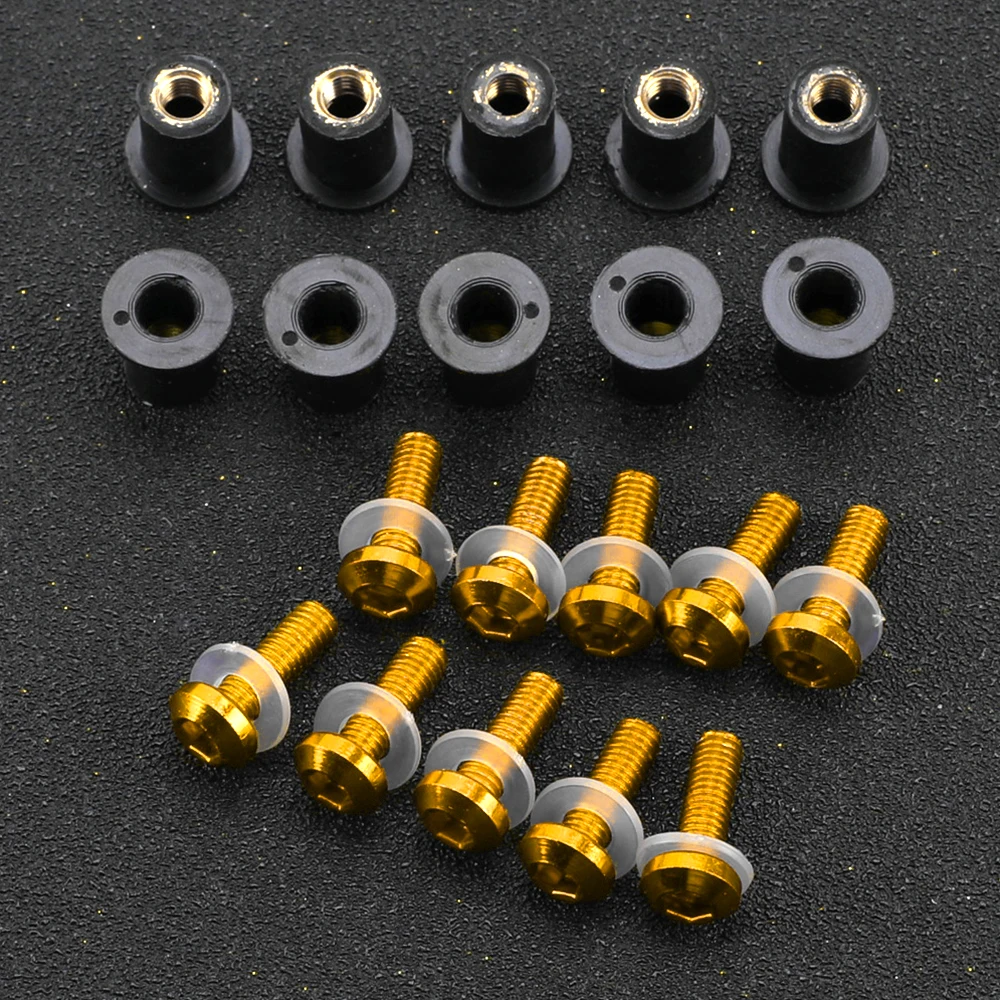 10PCS M5 5mm Windscreen Windshield Bolts Screw Kits For YAMAHA T-MAX500 XP500 T-MAX530 XP530 TMAX530 TMAX 560 SX/DX/MAX TECH