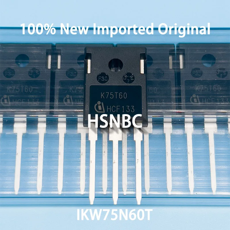 10Pcs/Lot IKW75N60T K75T60 OR IKW75N60TA K75T60A TO-247 75A 600V IGBT Power Transistor 100% New Imported Original