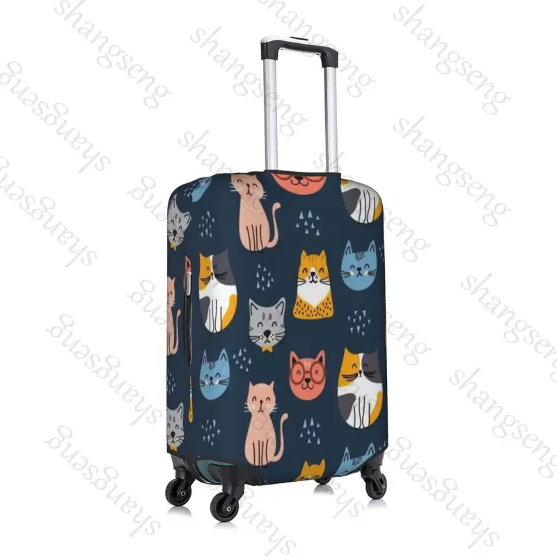 Cats are fun cute animals Thick Elastic Luggage Protective Cover Zipper Suit For 18-32 in Bag Suitcase Covers Travel Accessories