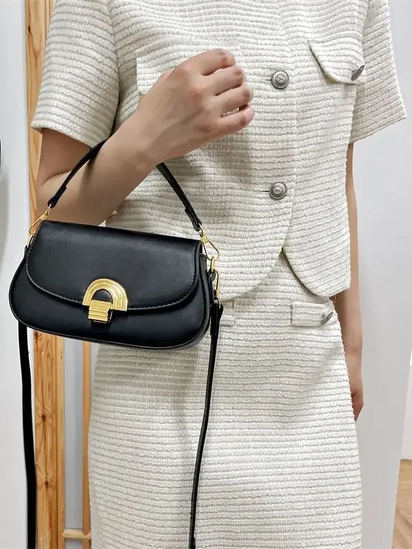 

2025 Summer Ladies' Plain Solid Color Clutch Creative Label Lightweight Versatile Shoulder Crossbody Free Shipping