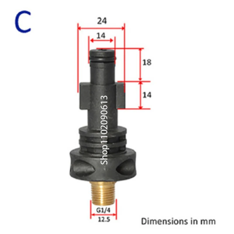 Foam Nozzle Snow Foam Lance Foam Cannon Adapter Plastic Bayonet Fitting for Karcher AR Bosch Sun Joe Sterwins Pressure Washer