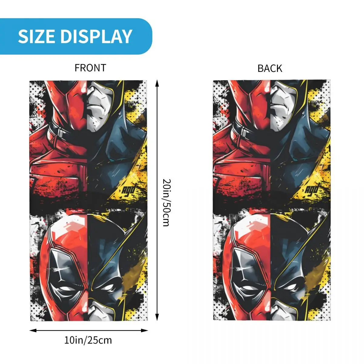 Popular Movies Deadpool & Wolverine Bandana Neck Gaiter Printed Motocross Wrap Scarf Multi-use Balaclava Cycling Unisex Adult