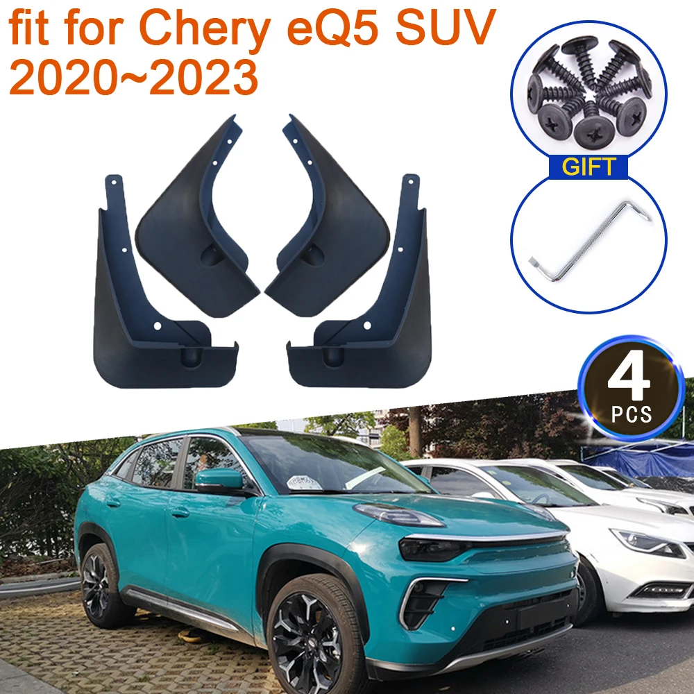 

Брызговики для Chery EQ5 Ant e-SUV 2020 ~ 2023 2022 2021, аксессуары, брызговики для передних и задних колес, брызговики, брызговики, Стайлинг автомобиля