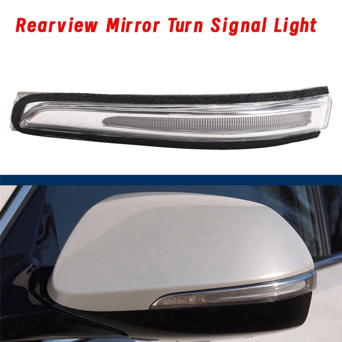 Hot view Mirror Turn Signal Light for Hyundai Santa Fe 2013-2016 Side Mirror LED Reflector Light 87613-B