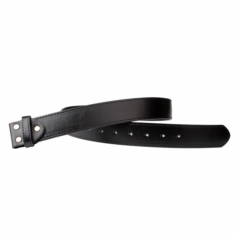 Cintura da uomo in pelle PU senza fibbia Accessori per cintura fai da te 3,8 cm