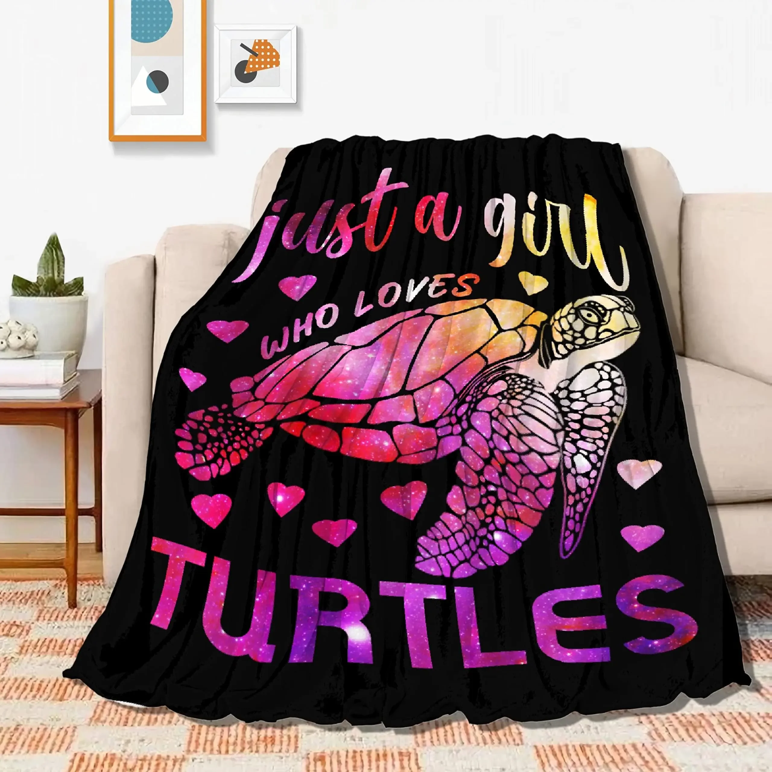 Star Dragon Blanket Just A Girl Who Loves Dragons Blanket Soft Animals Print Flannel Throws Blankets Quilt Gift Bed Sofa Couch