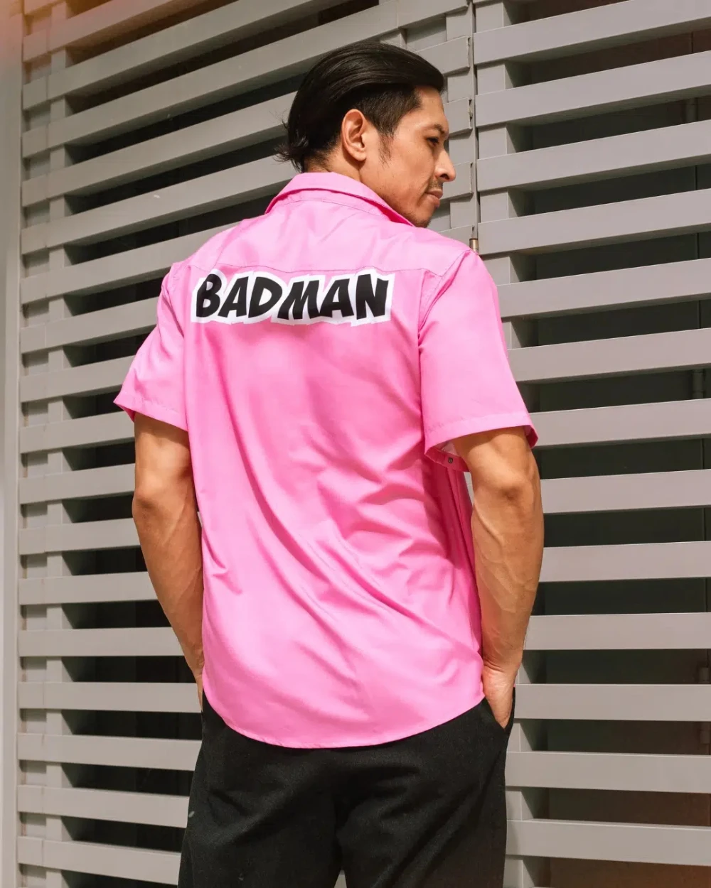 Vegeta Badman Shirt Pink Dragon Ball ZButton Up Hawaiian Shirt