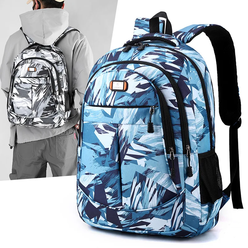 Teenagers Junior High School Backpack For Boys College Student School Bags Teens Schoolbag Waterproof Travel Laptop Backpack