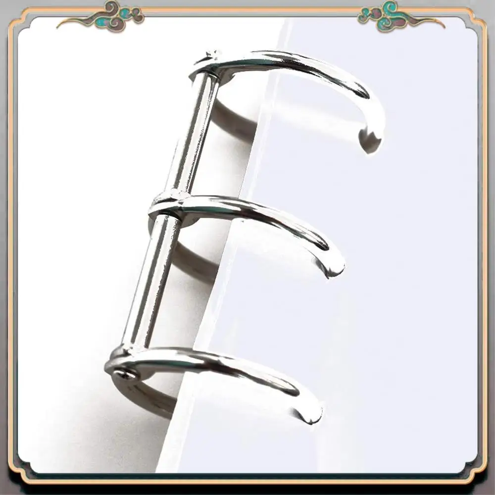 

Durable 12 Pcs 3 Ring Book Rings Leaf Binders Office Book Rings Snap Split Hinged 20Mm Inner Diameter Book Ring