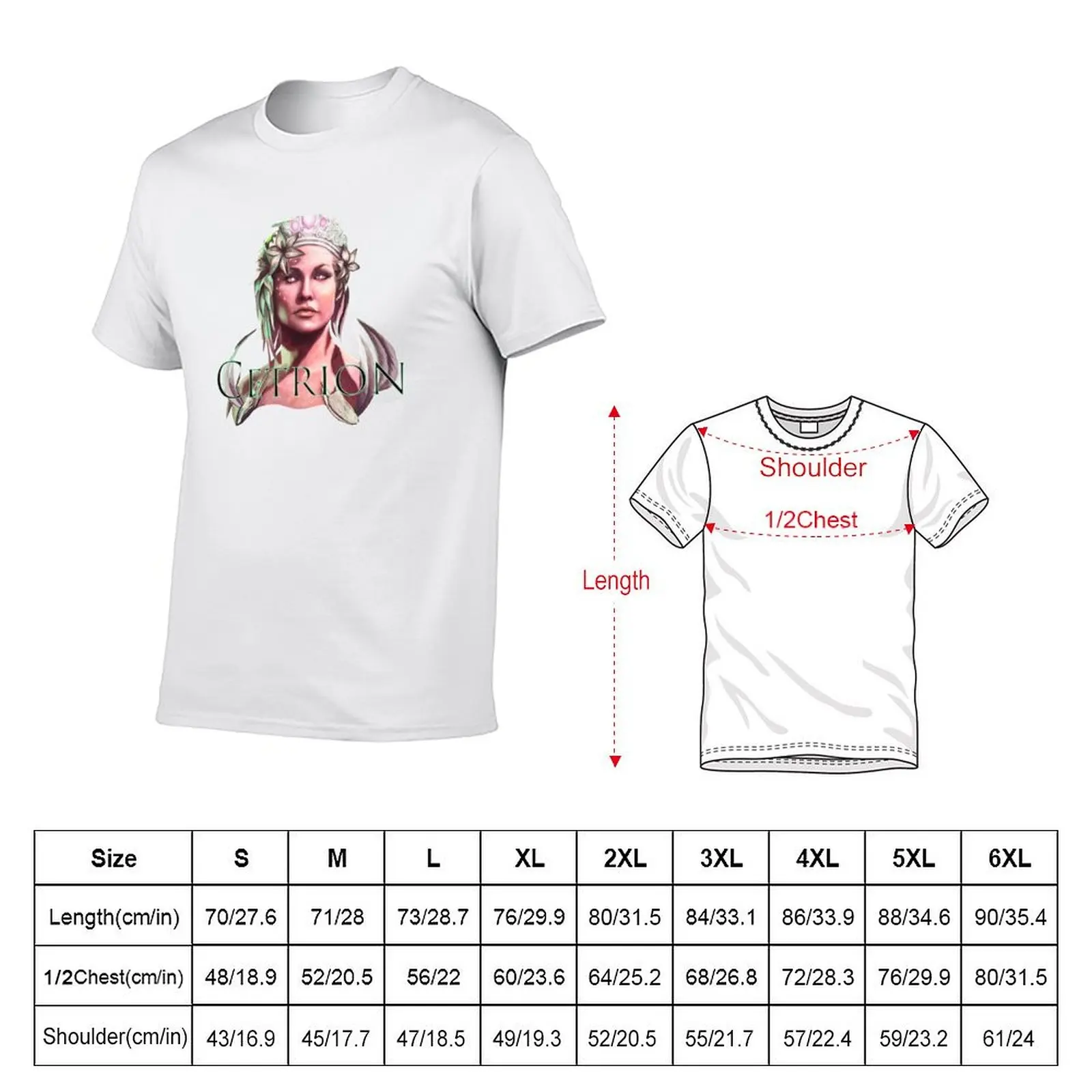 Cetrion Smaller Title T-Shirt Minimalist Graphic Tee Shirt