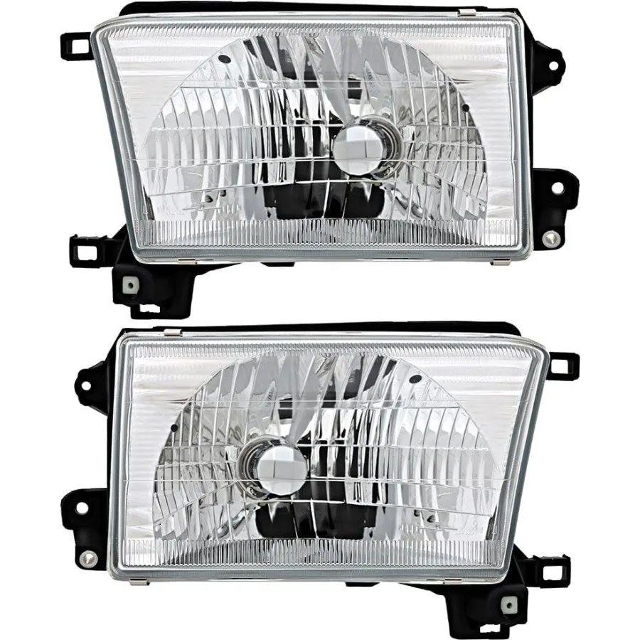 

For Toyota 4Runner Headlights Lamps Set 1999 2000 2001 2002 Halogen Driver and Passenger Side Replacement for Off-Road Driving