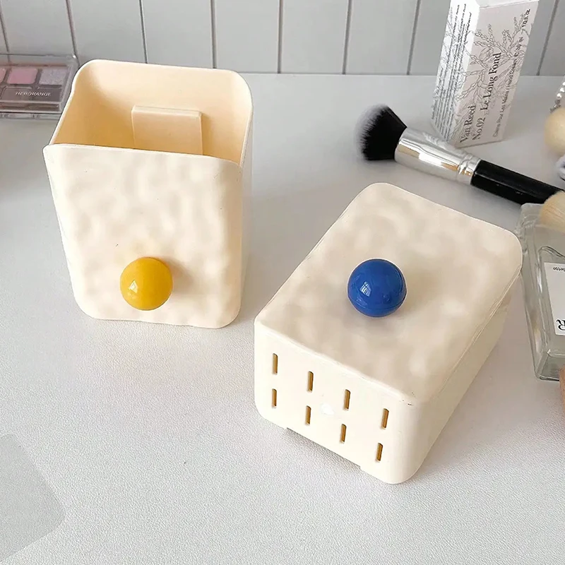 Makeup Brush Storage Box Wall Mounted Storage Rack Bathroom Makeup Tools Comb Organizer Bathroom Accessories