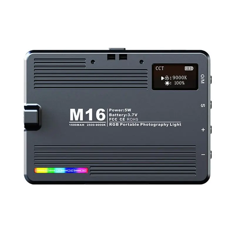 

CABE-RGB Светодиодный заполняющий светильник для видеосъемки Заполняющая лампа 3000-9900K Контроль температуры для видеоблогов камеры