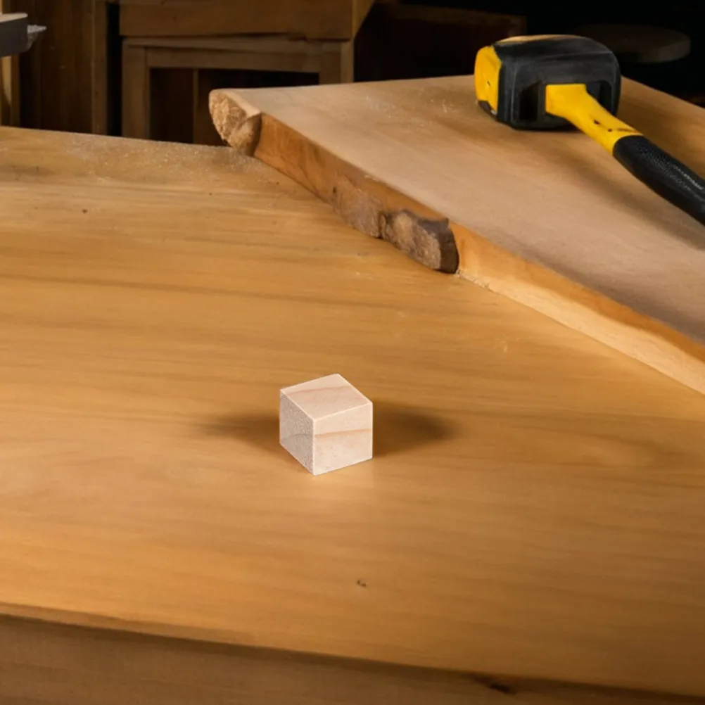 200 Pezzi Blocchi di Legno di Pino Quadrati Non Finiti, Cubi Solidi per Fai-da-Te, Artigianato, Costruzioni per Bambini, Apprendimento Spaziale, Legno Naturale
