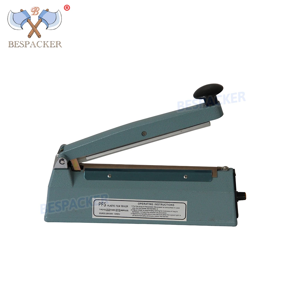 Sellador de impulso Manual de mano, cuerpo de aluminio portátil, PFS-100A